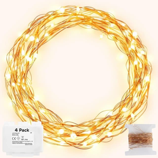 Deal Alert! Koopower 4 Pack 5m 50 LED Fairy Lights for £4.79